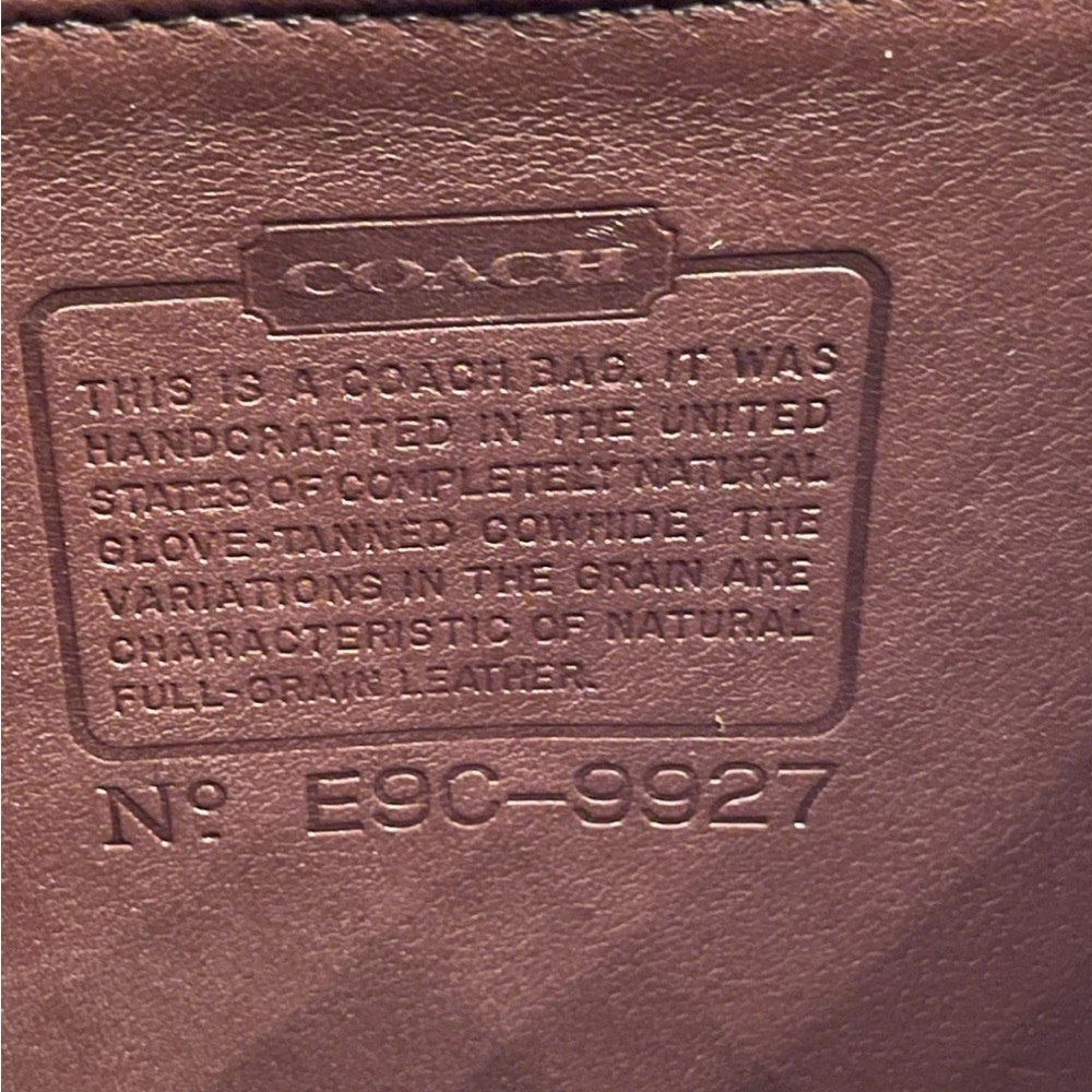 Vintage Coach Willis 9927 Mahogany Leather Bag RESTORED PRISTINE NO FLAWS ✨ ✨✨ - Picture 11 of 16